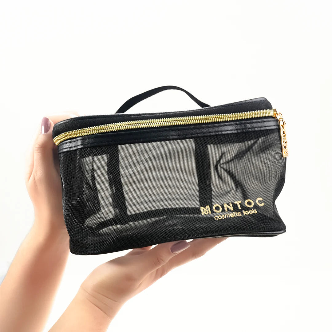 Cosmetiquera Negra Malla MN0152 Montoc