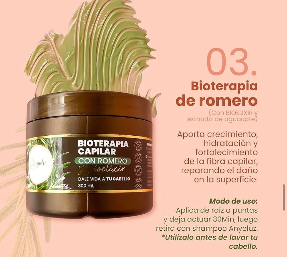Bioterapia Capilar con Romero y Bioelixer Anyeluz