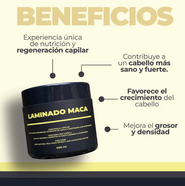 Mascarilla Capilar Laminado Maca LZ