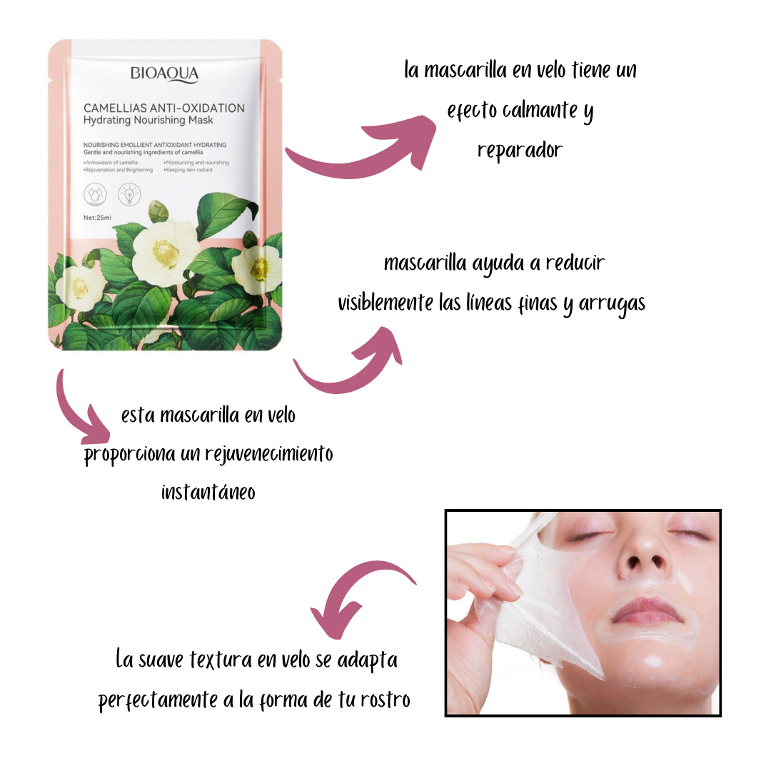 Mascarilla Velo Facial Camelia Bioaqua