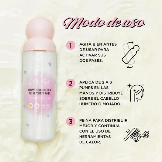 Termoprotector de Leche y Miel Click Hair