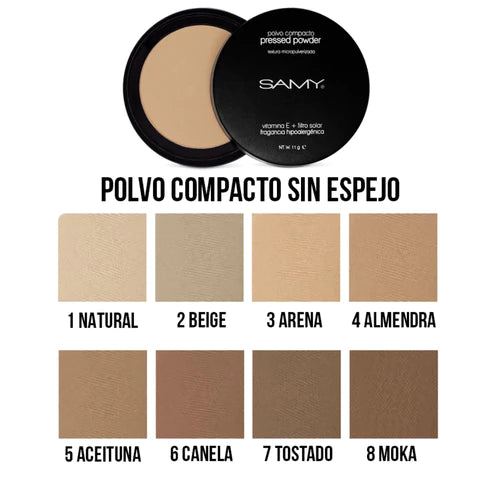 Polvo Compacto sin Espejo Samy