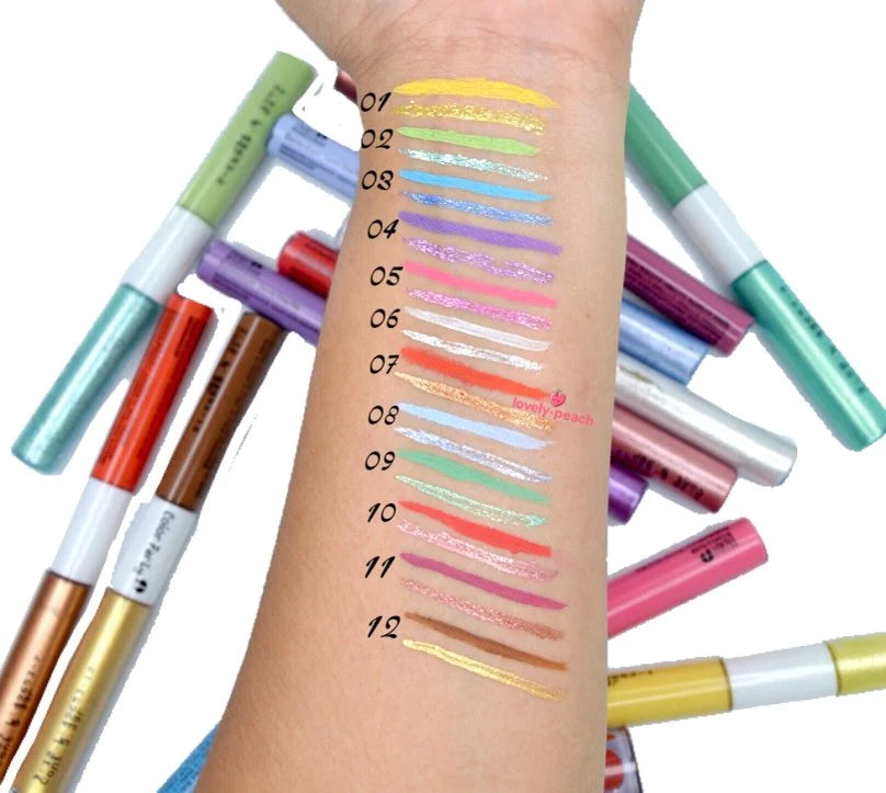 Delineador Doble Color Party Matte + Glitter