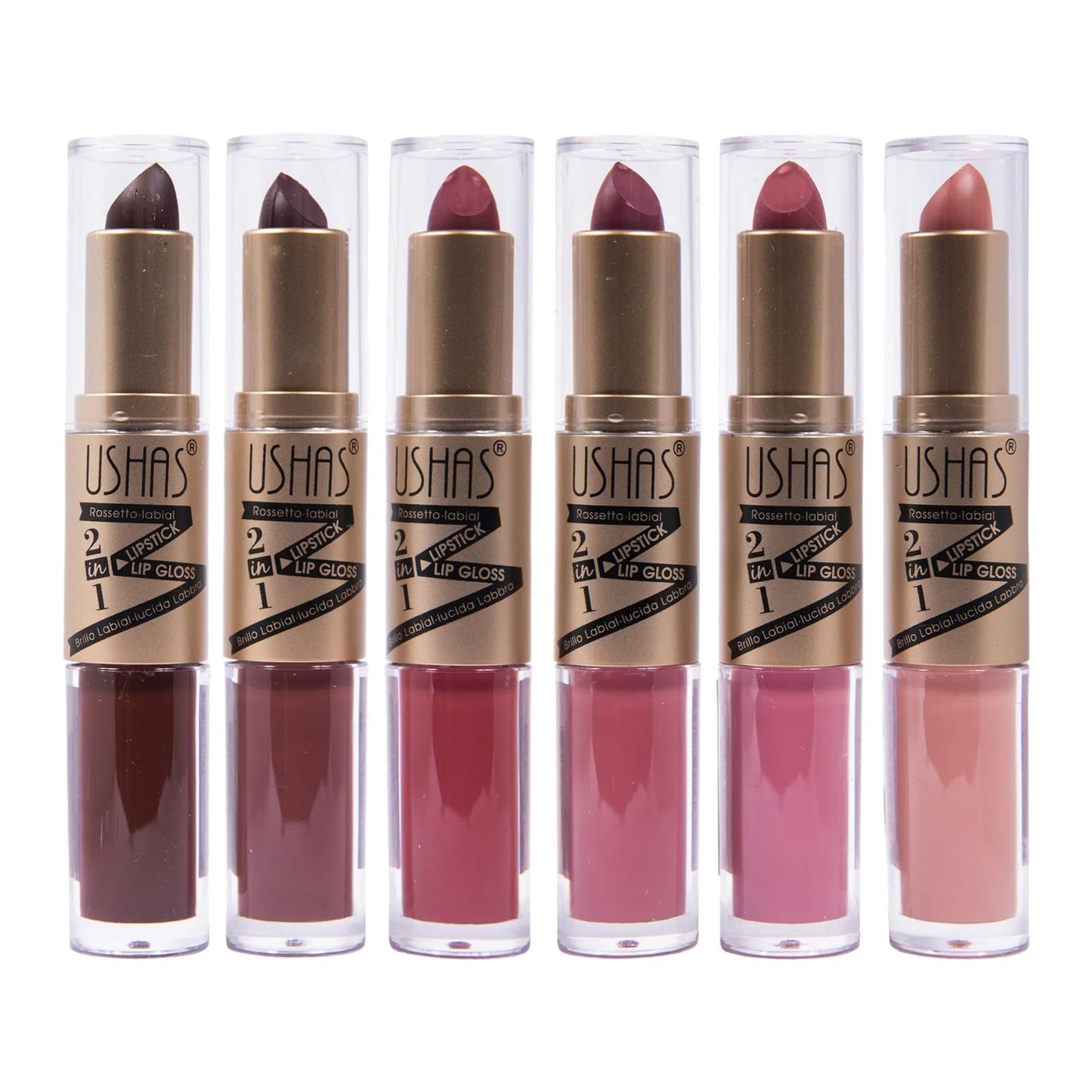 Labial Liquido y en Barra 2 en 1 Usha