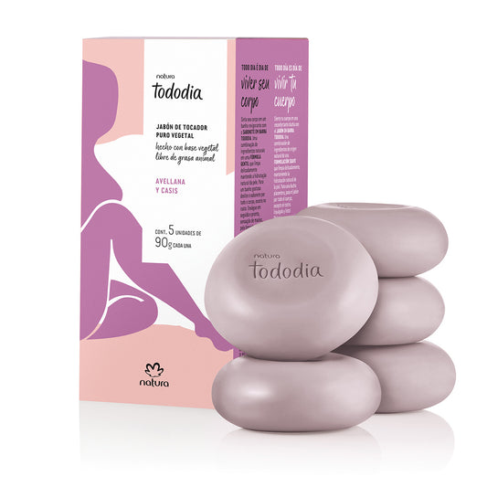 Jabon en Barra Avellana y Casis x5 Natura