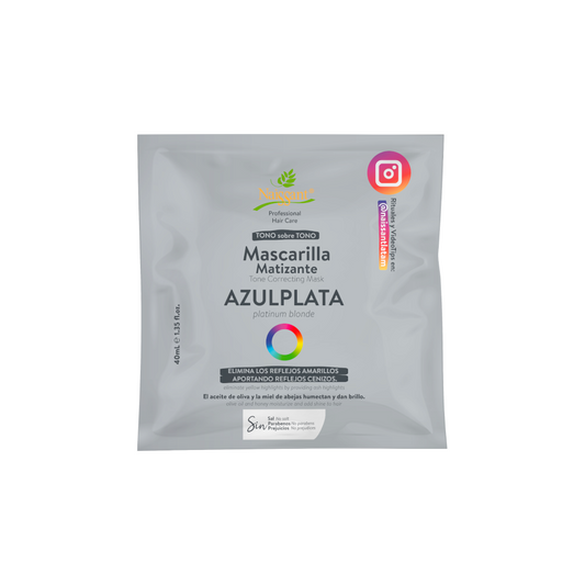 Mascarilla Matizante Azul Plata Sachet 40ml