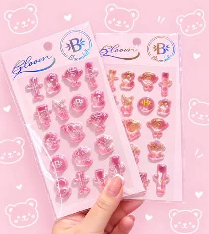 Bloom Sticker en Relieve Bloomshell