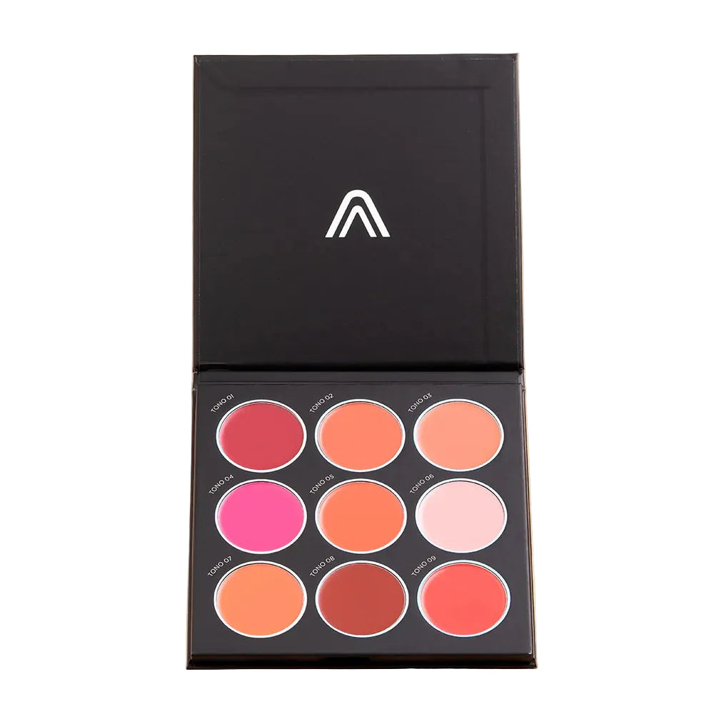 Paleta Rubores en Crema x9 Atenea