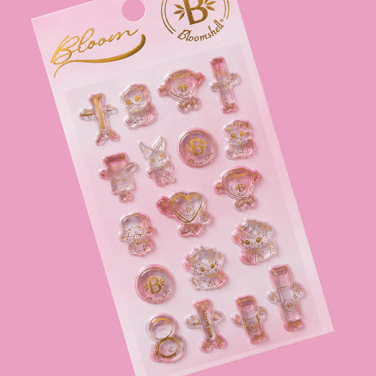 Bloom Sticker en Relieve Bloomshell