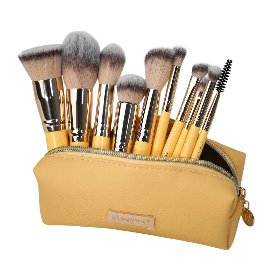 Kit de Brochas Viajero Mini Limoncello Montoc