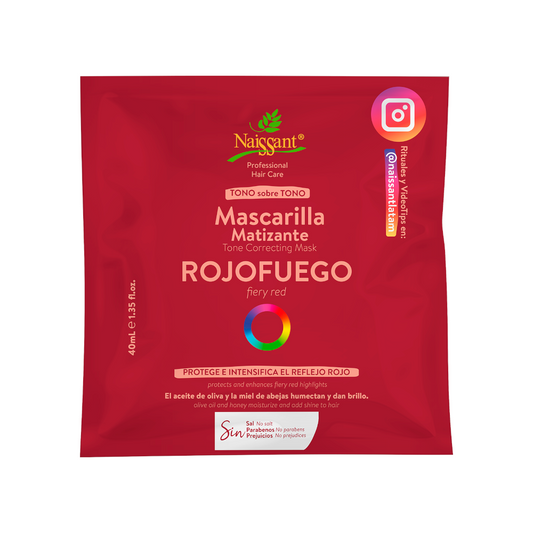 Mascarilla Matizante Rojo Fuego Sachet 40ml